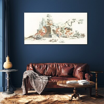 Tableau en verre Scène mythologique avec personnages