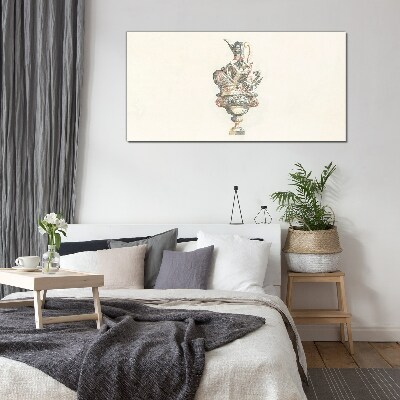 Tableau imprimé sur verre Le charme d'un vase classique