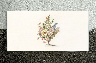 Tableau photo sur verre Bouquet de fleurs dans un vase