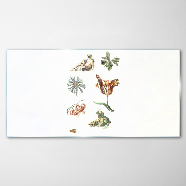 Tableau photo sur verre Inspirations florales aux couleurs délicates