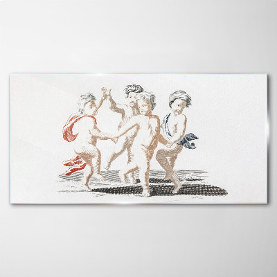 Tableau sur verre Enfants dansants