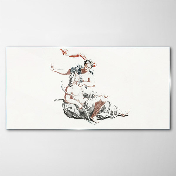 Tableau verre imprimé Rencontre mythologique