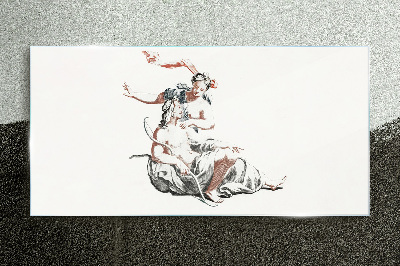 Tableau verre imprimé Rencontre mythologique
