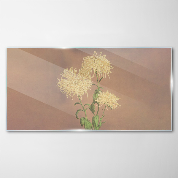 Tableau imprimé sur verre Un rêve floral aux tons pastel