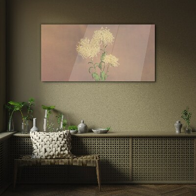 Tableau imprimé sur verre Un rêve floral aux tons pastel