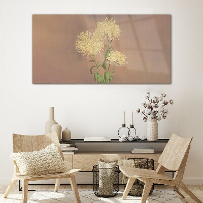 Tableau imprimé sur verre Un rêve floral aux tons pastel