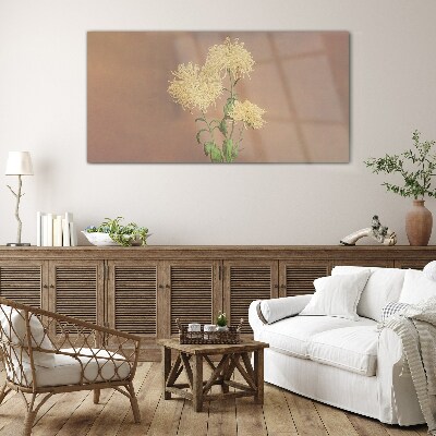 Tableau imprimé sur verre Un rêve floral aux tons pastel