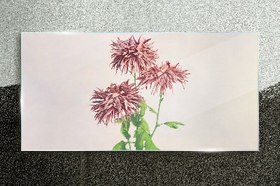 Tableau photo sur verre Inspirations florales aux nuances délicates