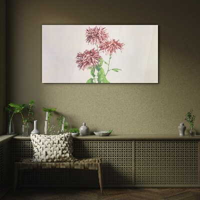 Tableau photo sur verre Inspirations florales aux nuances délicates
