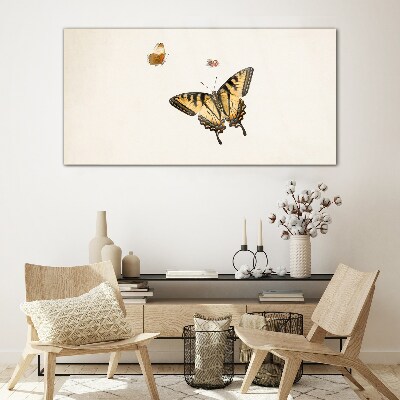 Tableau sur verre Papillons en délicate harmonie