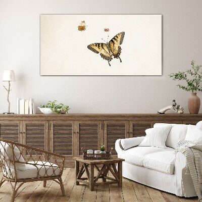 Tableau sur verre Papillons en délicate harmonie