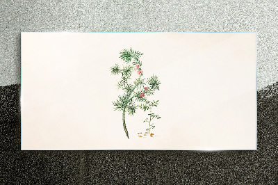 Tableau photo sur verre Végétation délicate aux couleurs pastel