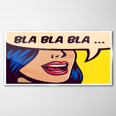 Tableau sur verre Conversation sans fin