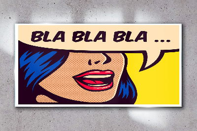 Tableau sur verre Conversation sans fin