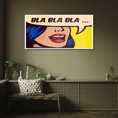 Tableau sur verre Conversation sans fin