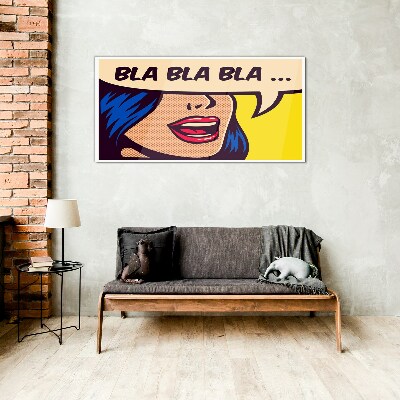 Tableau sur verre Conversation sans fin