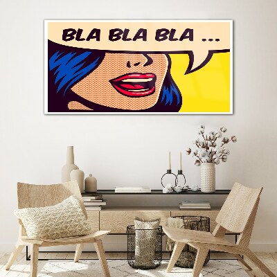 Tableau sur verre Conversation sans fin