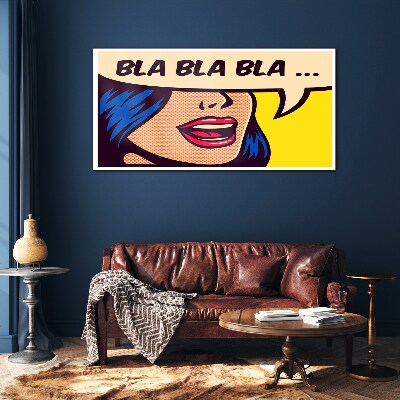 Tableau sur verre Conversation sans fin
