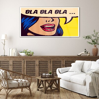 Tableau sur verre Conversation sans fin
