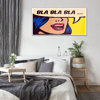 Tableau sur verre Conversation sans fin