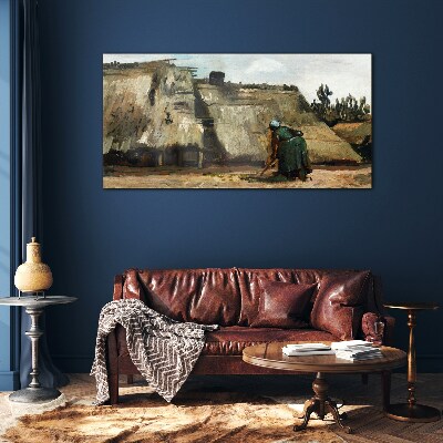 Tableau en verre Travailler sur le terrain