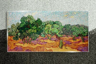Tableau sur verre Olives au soleil