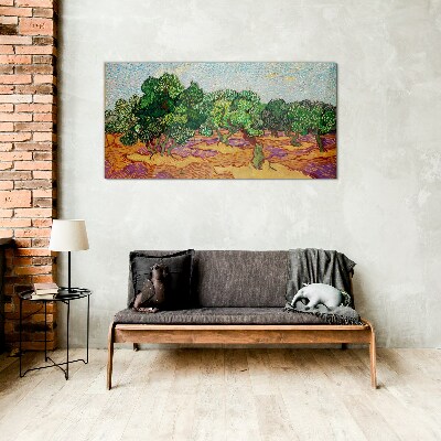 Tableau sur verre Olives au soleil