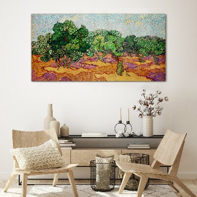 Tableau sur verre Olives au soleil