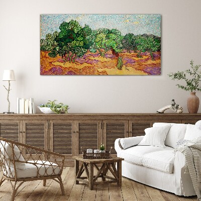 Tableau sur verre Olives au soleil