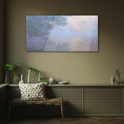 Tableau photo sur verre Nuages dans la lumière du matin