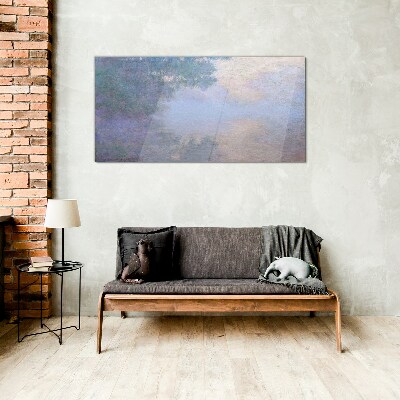 Tableau photo sur verre Nuages dans la lumière du matin
