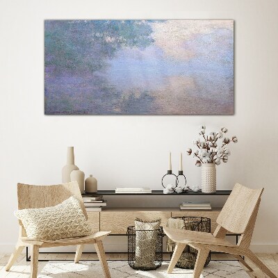 Tableau photo sur verre Nuages dans la lumière du matin