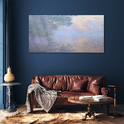 Tableau photo sur verre Nuages dans la lumière du matin