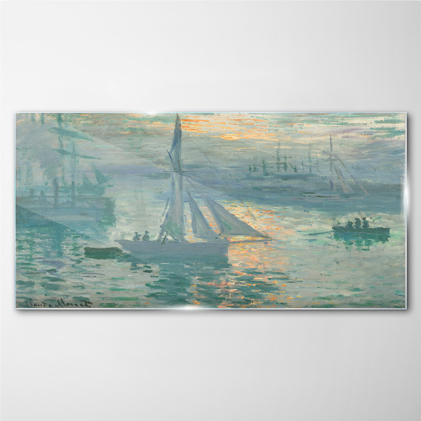 Tableau verre imprimé Port du Havre