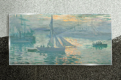 Tableau verre imprimé Port du Havre