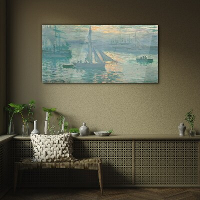 Tableau verre imprimé Port du Havre