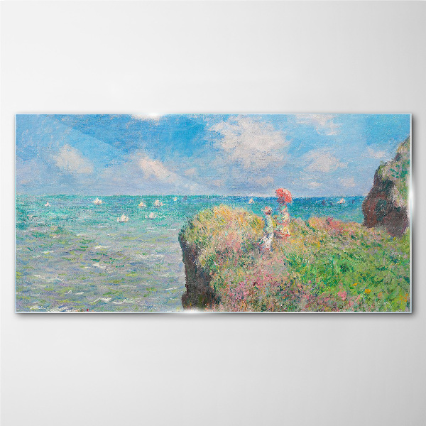 Tableau sur verre Paysage balnéaire d'été