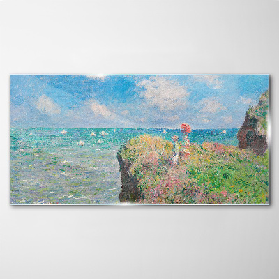 Tableau sur verre Paysage balnéaire d'été