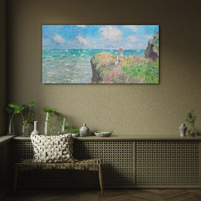 Tableau sur verre Paysage balnéaire d'été