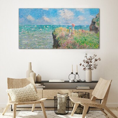 Tableau sur verre Paysage balnéaire d'été