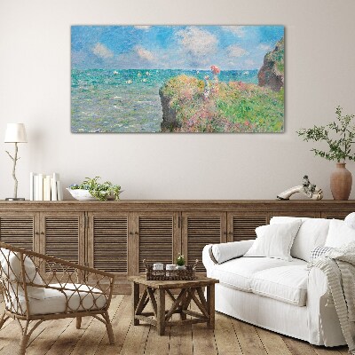 Tableau sur verre Paysage balnéaire d'été