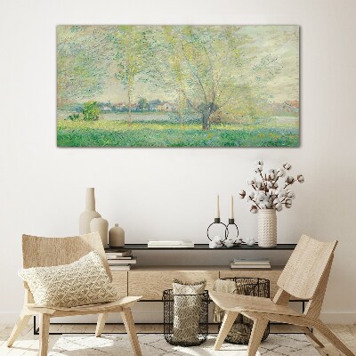 Tableau imprimé sur verre Paysage de printemps