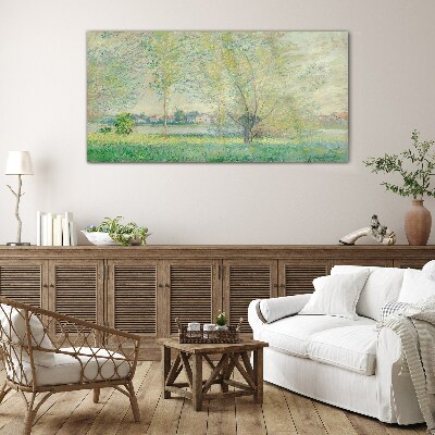 Tableau imprimé sur verre Paysage de printemps