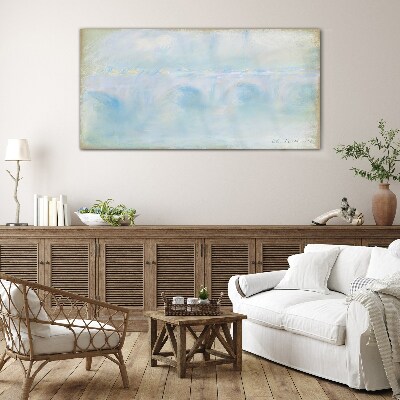 Tableau photo sur verre Pont dans le brouillard