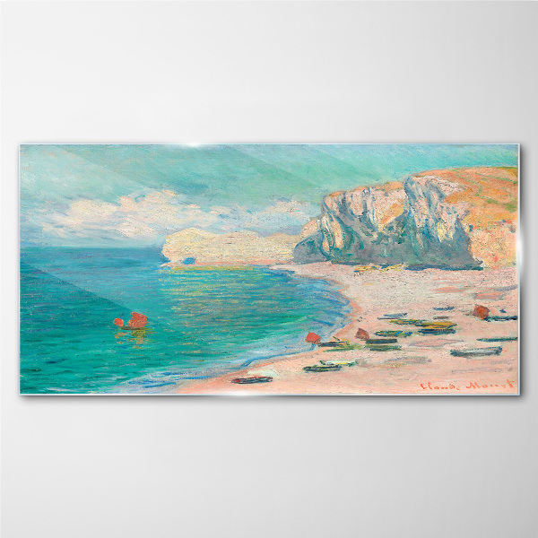 Tableau en verre Plage sous le soleil de Normandie