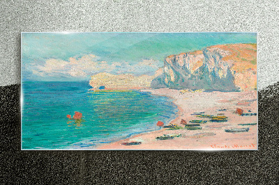 Tableau en verre Plage sous le soleil de Normandie
