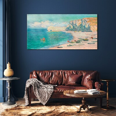 Tableau en verre Plage sous le soleil de Normandie
