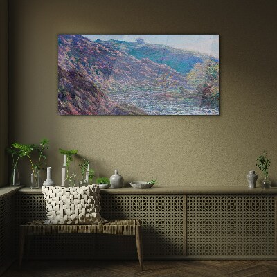 Tableau verre imprimé Purple Hills à l'aube