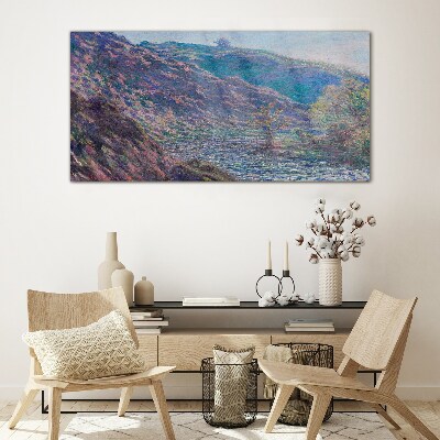 Tableau verre imprimé Purple Hills à l'aube