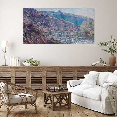 Tableau verre imprimé Purple Hills à l'aube